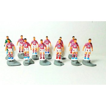 Subbuteo Andrew Table Soccer Croatia 2017 Qualifing Round for Russia 2018 only 12 figures,no bases,no box